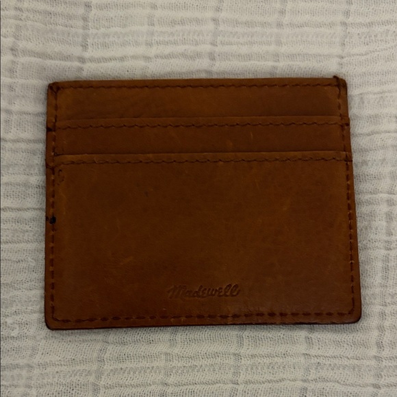 Madewell Accessories - Madewell brown leather card holder